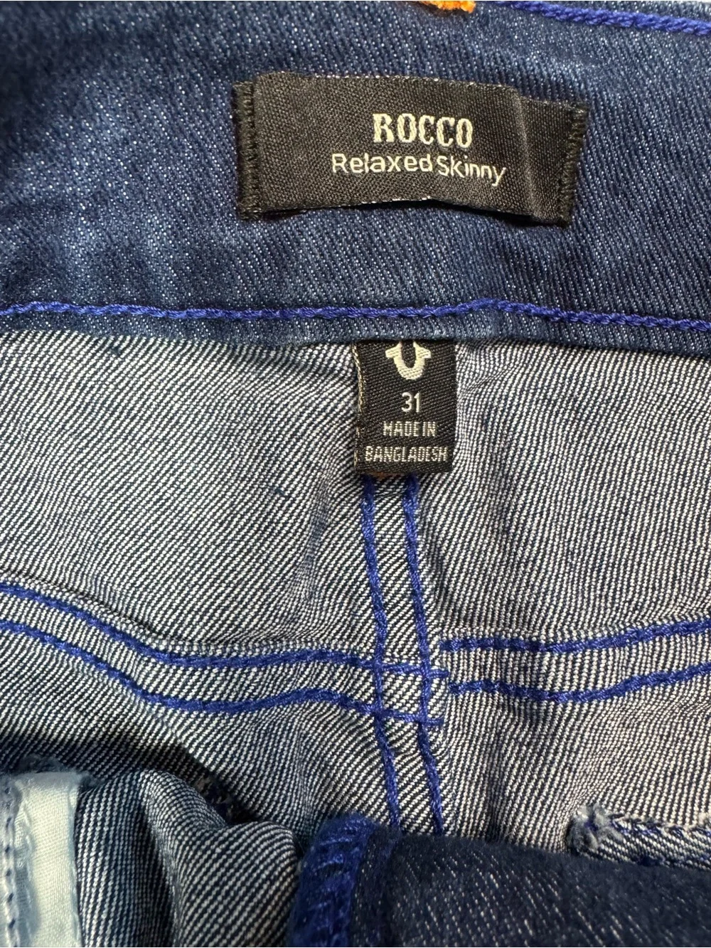 NWT New $124 True Religion Rocco Super T Flap Raw Hem Jean Shorts Size 31